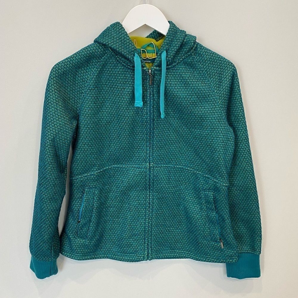 PrAna Textured Full Zip Jacket With Hood